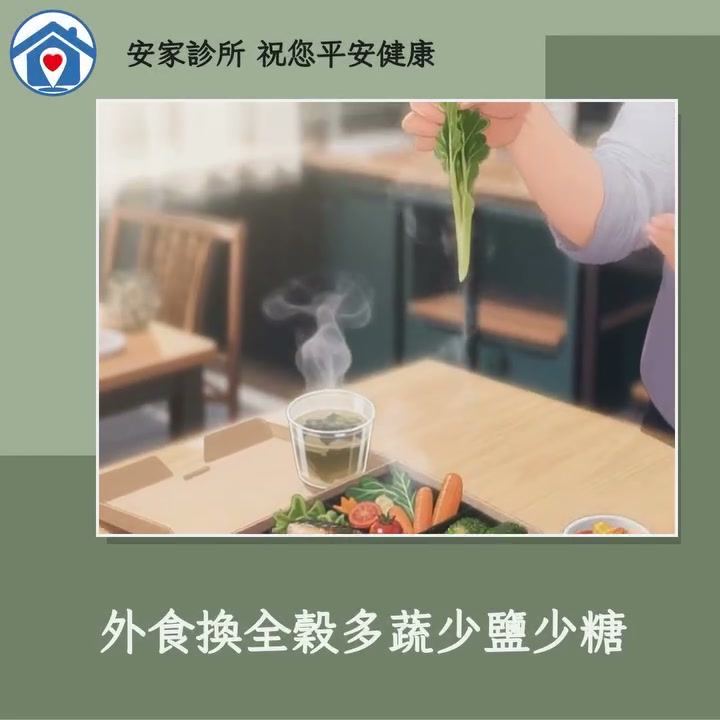 提醒大家外食超過八成