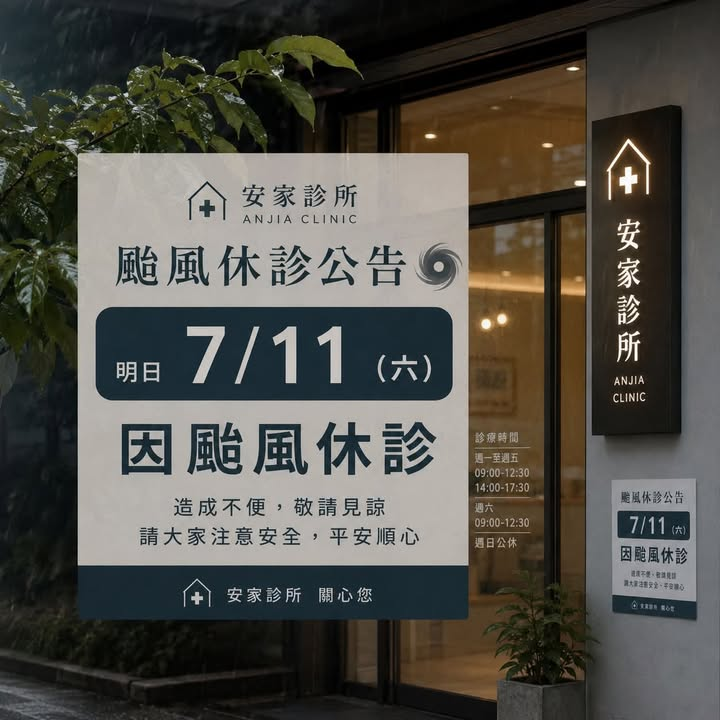 ⛔颱風停診公告⛔